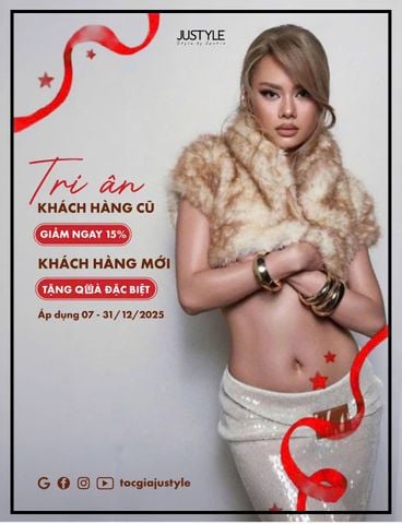 Tóc Giả JUSTYLE | Chương Trình Khuyến mãi Tháng 12/2025