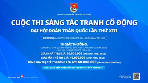Thể lệ Cuộc thi sáng tác tranh cổ động tuyên truyền - Đại hội Đoàn toàn quốc lần thứ XIII của Đoàn TNCS Hồ Chí Minh