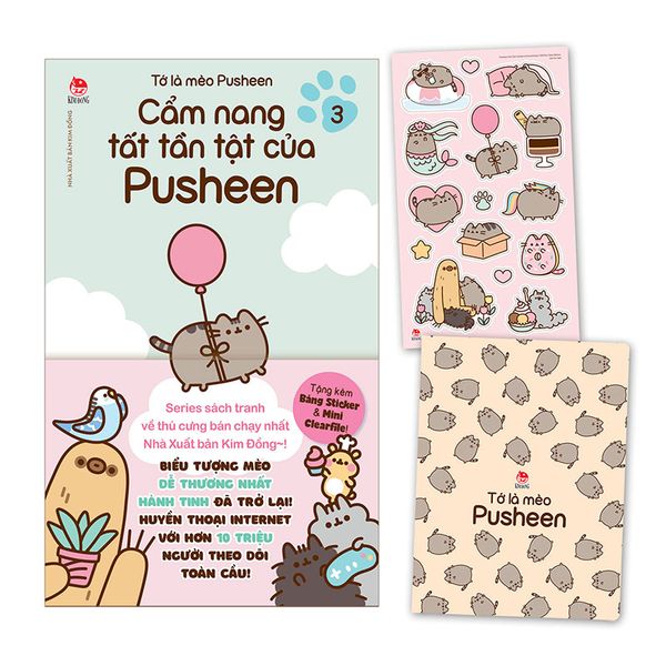 Tớ là mèo Pusheen Tập 3 - Cẩm nang tất tần tật của Pusheen 1 - Tuyển Chọn Sách Hay to la meo pusheen tap 3 bia obi qua tang grande - Tuyển Chọn Sách Hay