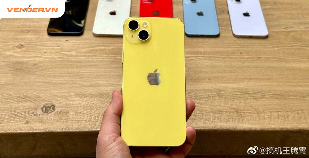 Hình ảnh thực tế iPhone 14, iPhone 14 Plus màu vàng mới