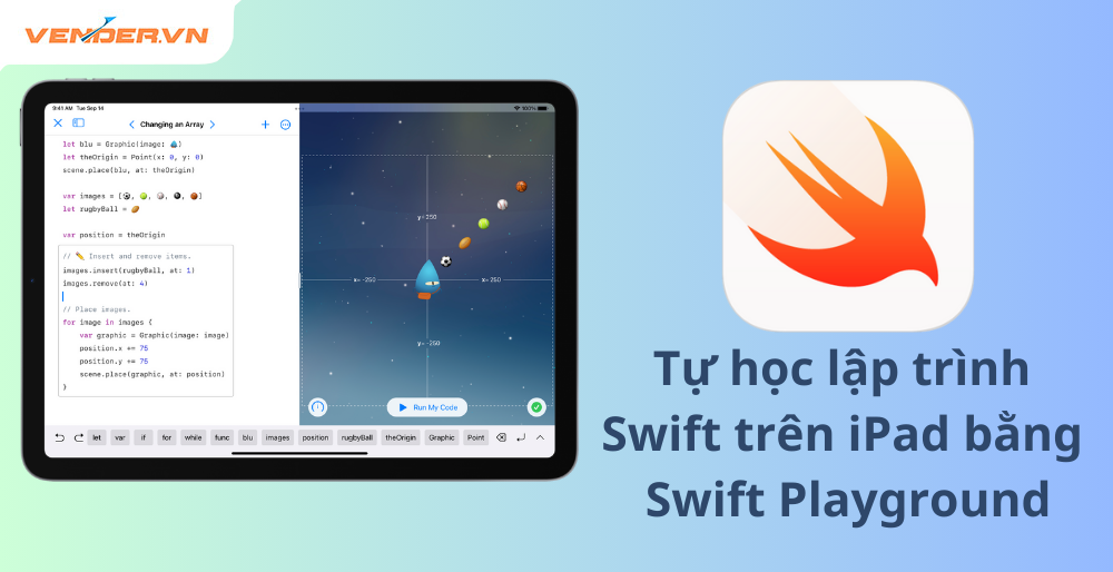 Tự học lập trình đơn giản bằng Swift Playground trên iPad
