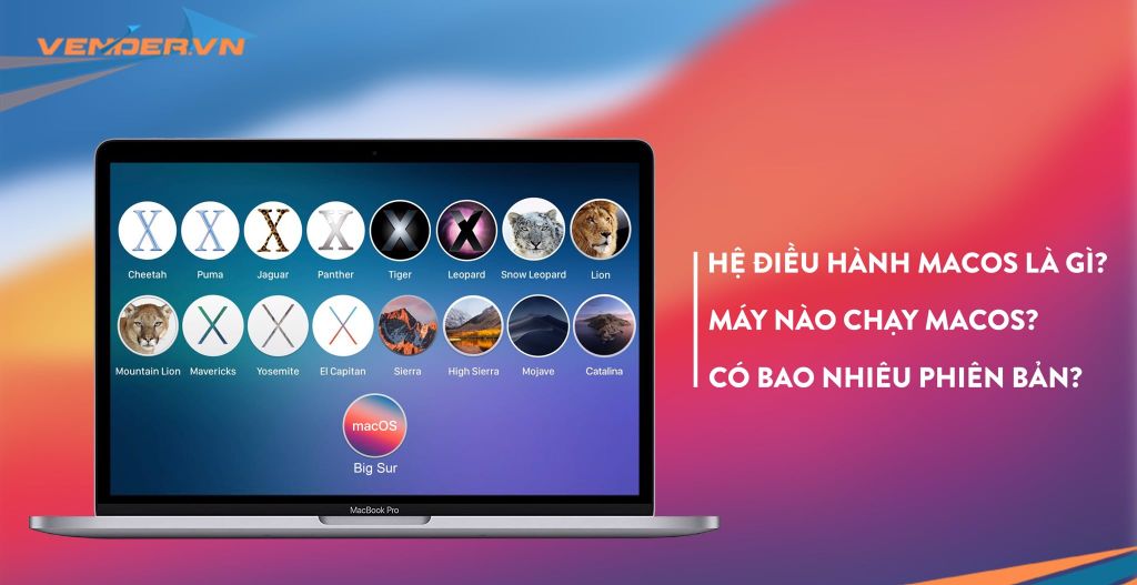 Hệ điều hành macOS là gì? Máy nào chạy macOS? Có bao nhiêu phiên bản?