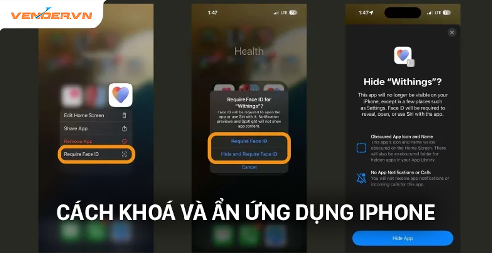 Tính năng Khóa và Ẩn ứng dụng của iPhone trên iOS 18