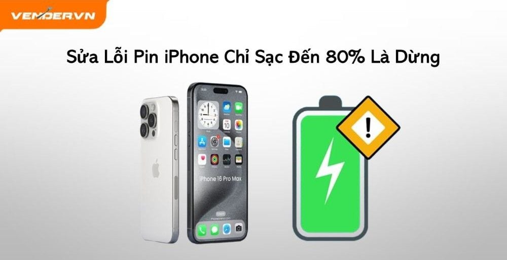 Bật Mí Cách Sửa Lỗi Pin iPhone Chỉ Sạc Đến 80% Là Dừng Chi Tiết Nhất