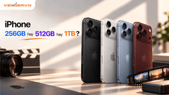 iPhone 256GB Hay 512GB Hay 1TB? Chọn Dung Lượng Nào Khi Quay Video Nhiều?