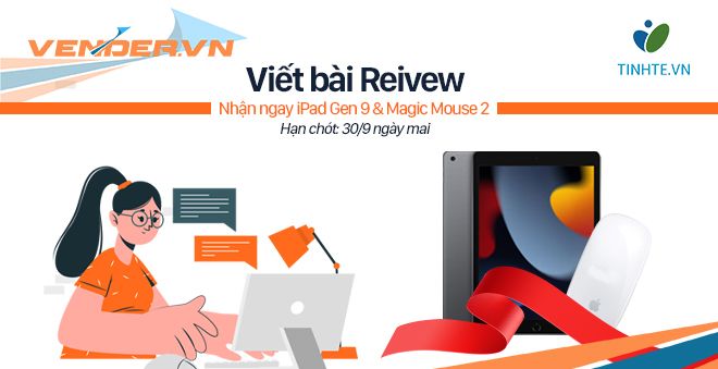 Review hay nhận ngay iPad Gen 9 & Magic Mouse - HẠN CHÓT 30/09