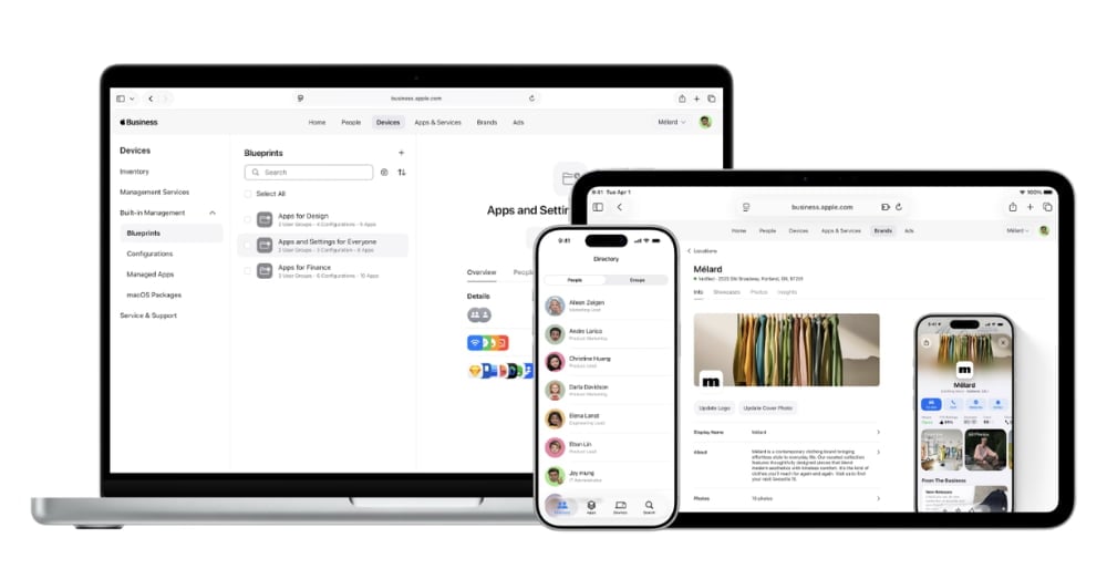Apple Business Manager, quản lý ứng dụng cho doanh nghiệp.