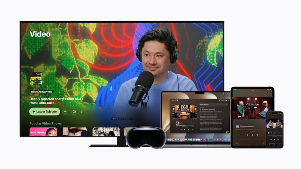 Apple Podcasts nâng cấp trải nghiệm video trên nhiều thiết bị.