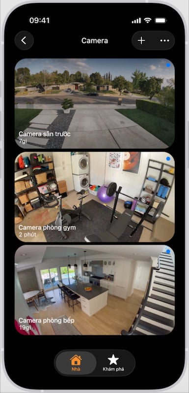 Camera tương thích trong ứng dụng Nhà được hỗ trợ thêm Apple Intelligence qua iCloud+