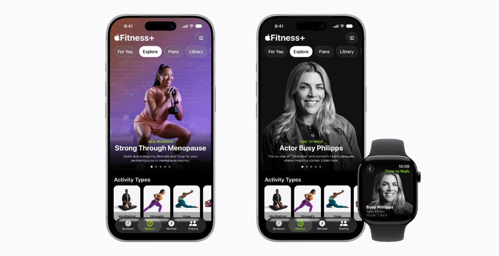 Apple Fitness+ bổ sung chương trình hỗ trợ giai đoạn tiền mãn kinh và mãn kinh.