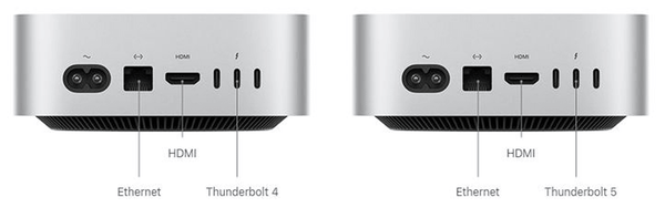 Thunderbolt 4 trên M6 và Thunderbolt 5 trên M5 Pro