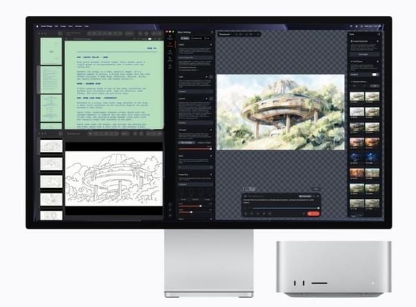Mac Studio với M5 Ultra với Neural Accelerators.