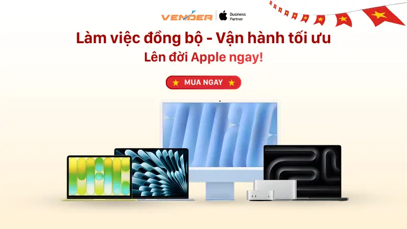 Vender cung cấp giải pháp Apple toàn diện cho doanh nghiệp