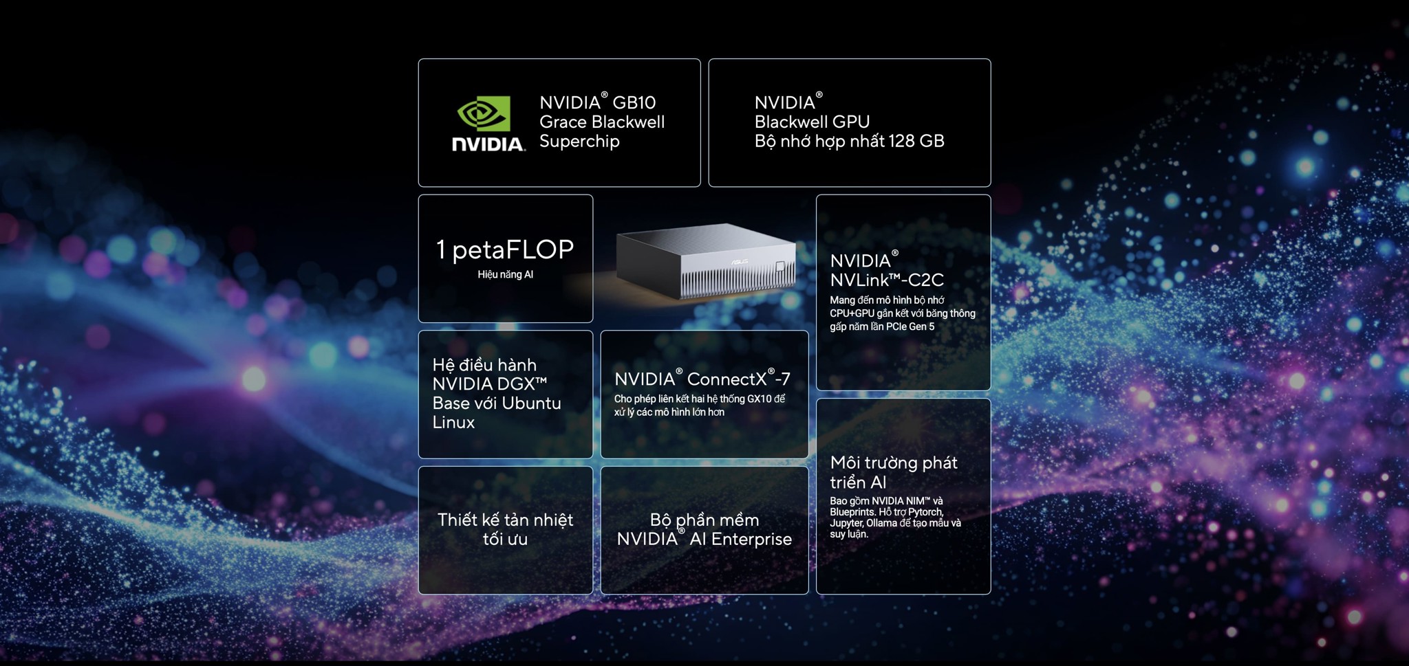 Mua máy tính ASUS mini PC AI ASCENT GX10 chính hãng