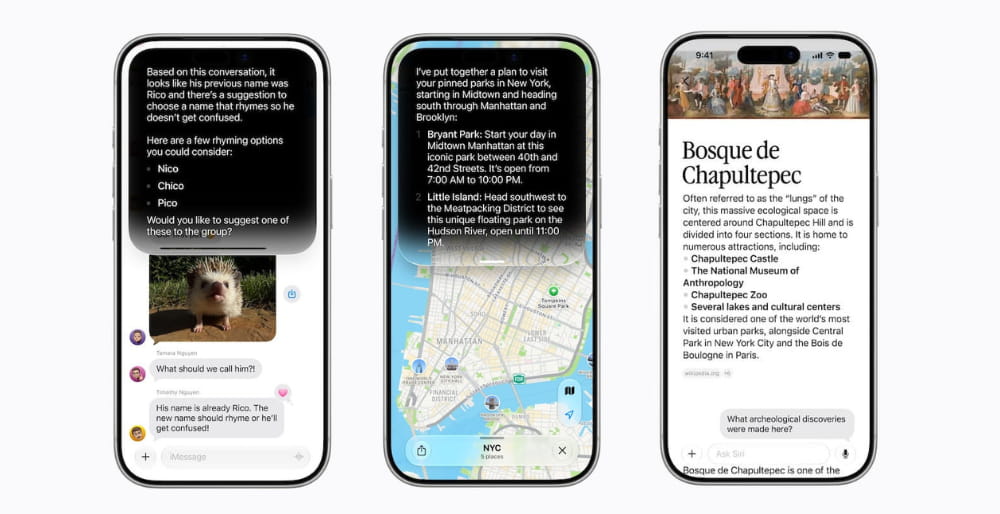 Siri AI có thể nhận biết nội dung hiển thị trên màn hình.
