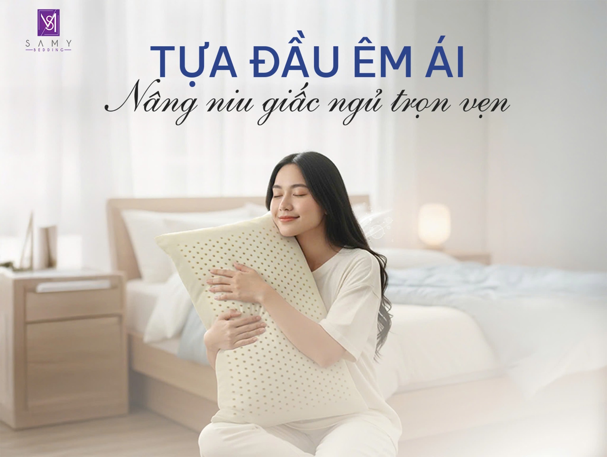TỰA ĐẦU ÊM ÁI, NÂNG NIU GIẤC NGỦ TRỌN VẸN - GỐI CAO SU THIÊN NHIÊN