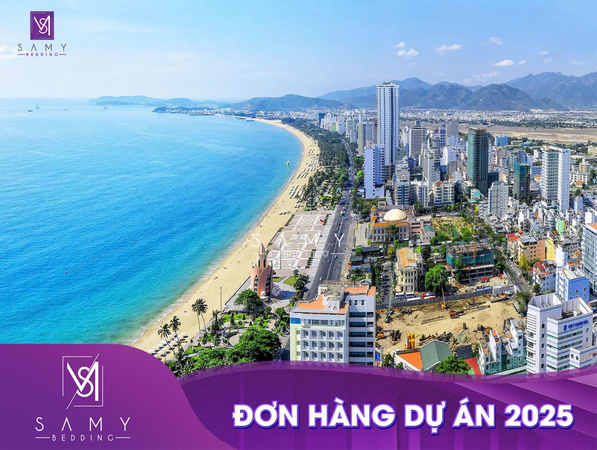 ĐƠN HÀNG CUNG CẤP NỆM CÙNG TOÀN BỘ CHĂN DRAP - GỐI - TOPPER - TẤM BẢO VỆ NỆM - KHĂN CHO HỆ THỐNG KHU NGHỈ DƯỠNG CAO CẤP TẠI TP. NHA TRANG