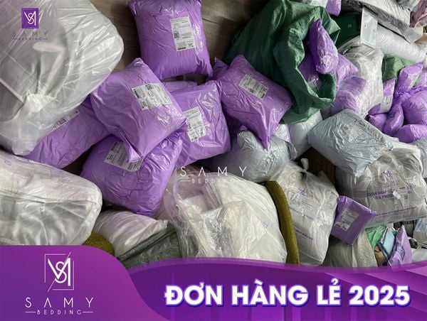 SAMY BEDDING CUNG CẤP CÁC ĐƠN HÀNG LẺ GIAO KHÁCH TRÊN KHẮP ĐẤT NƯỚC