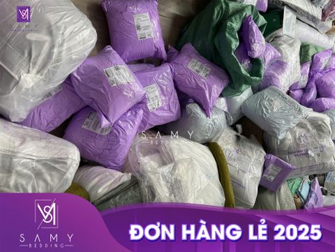 SAMY BEDDING CUNG CẤP CÁC ĐƠN HÀNG LẺ GIAO KHÁCH TRÊN KHẮP ĐẤT NƯỚC