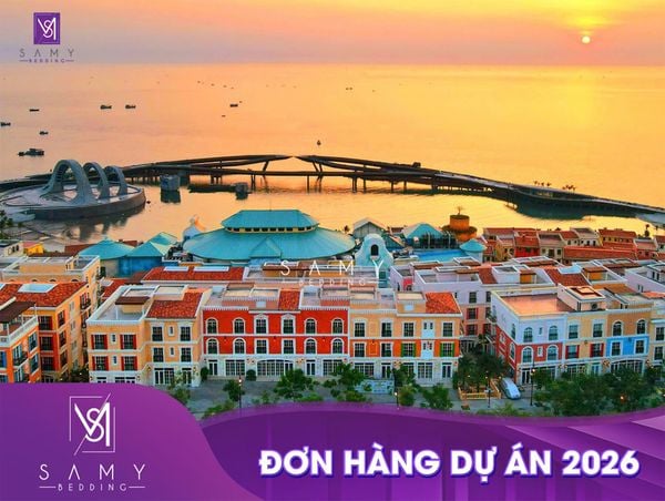 ĐƠN HÀNG NỆM, CHĂN DRAP, GỐI, TẤM BẢO VỆ NỆM VÀ KHĂN CHO KHU NGHỈ DƯỠNG CAO CẤP TẠI TP. PHÚ QUỐC