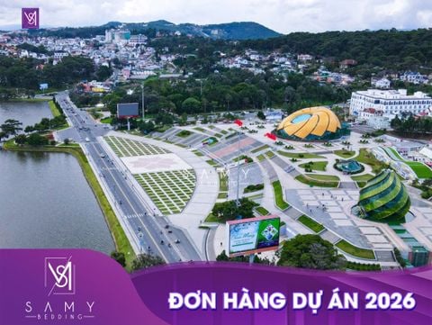 ĐƠN HÀNG CUNG CẤP DRAP - CHĂN - GỐI - TOPPER - TẤM BẢO VỆ NỆM - KHĂN CHO HỆ THỐNG KHÁCH SẠN CAO CẤP TẠI TP. ĐÀ LẠT