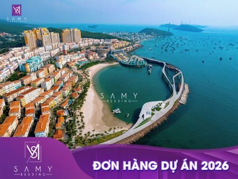ĐƠN HÀNG CUNG CẤP NỆM SAMY CÙNG TOÀN BỘ CHĂN - DRAP - GỐI - TOPPER - TẤM BẢO VỆ NỆM - KHĂN CHO HỆ THỐNG KHÁCH SẠN - RESORT CAO CẤP TẠI TP. PHÚ QUỐC