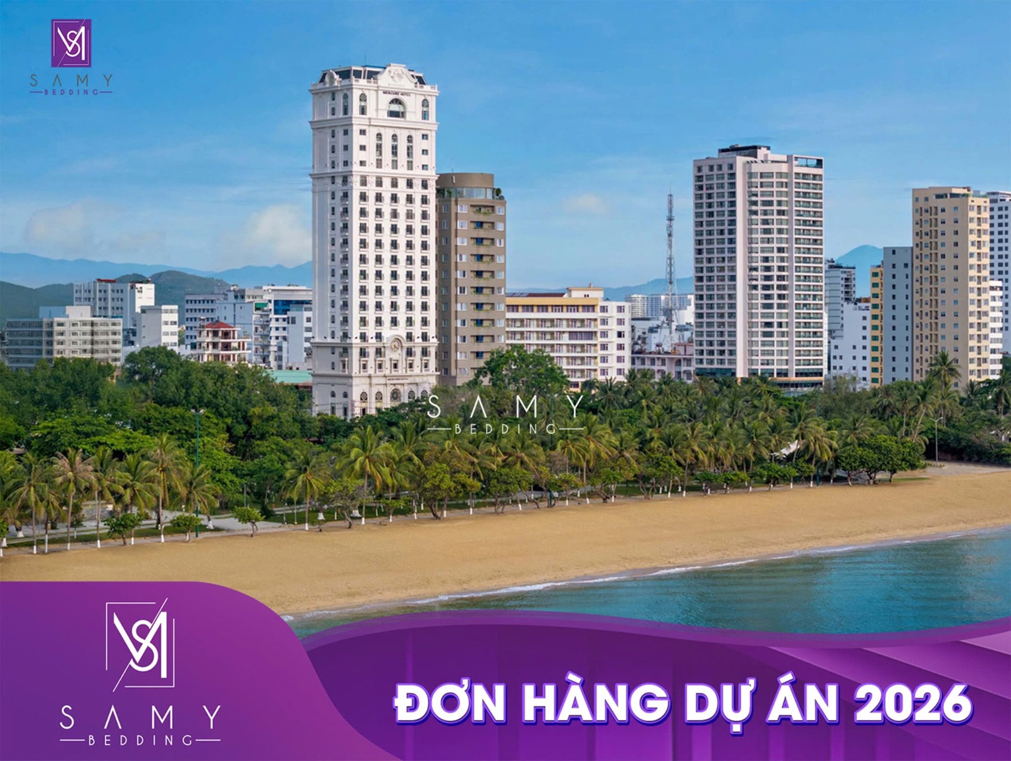 ĐƠN HÀNG CUNG CẤP CHĂN - DRAP - GỐI - TOPPER - TẤM BẢO VỆ NỆM - KHĂN CHO HỆ THỐNG KHÁCH SẠN CAO CẤP TẠI TP. NHA TRANG