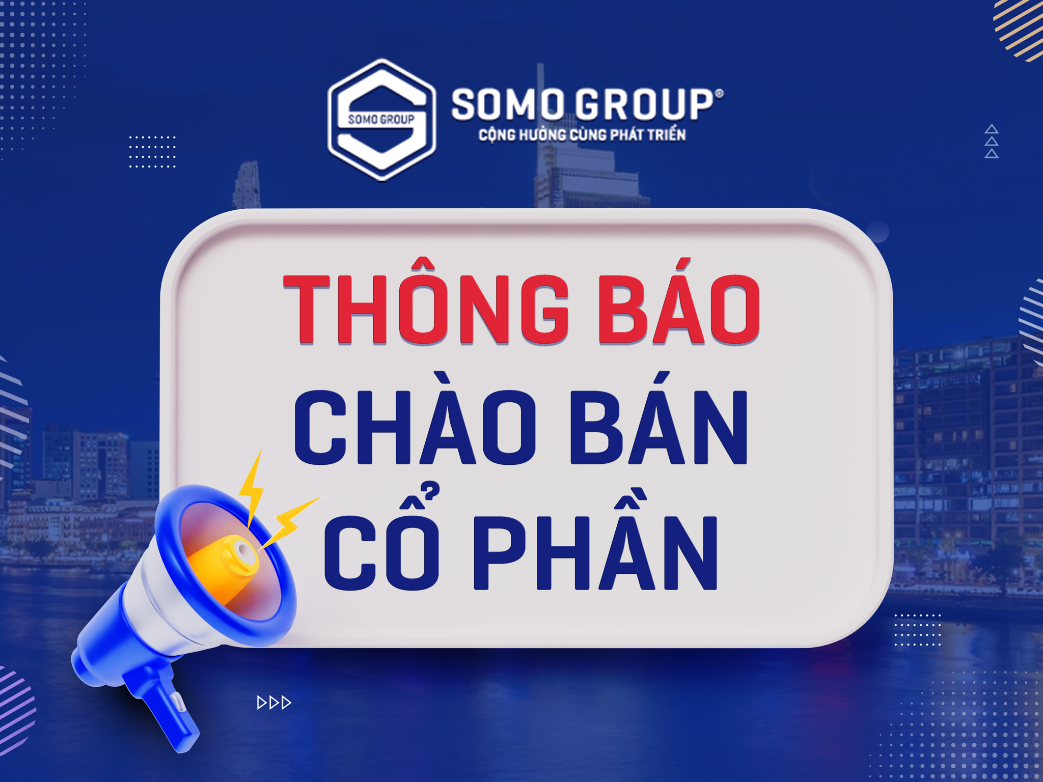 THÔNG BÁO CHÀO BÁN CỔ PHẦN CTCP ĐẦU TƯ SONG MỘC