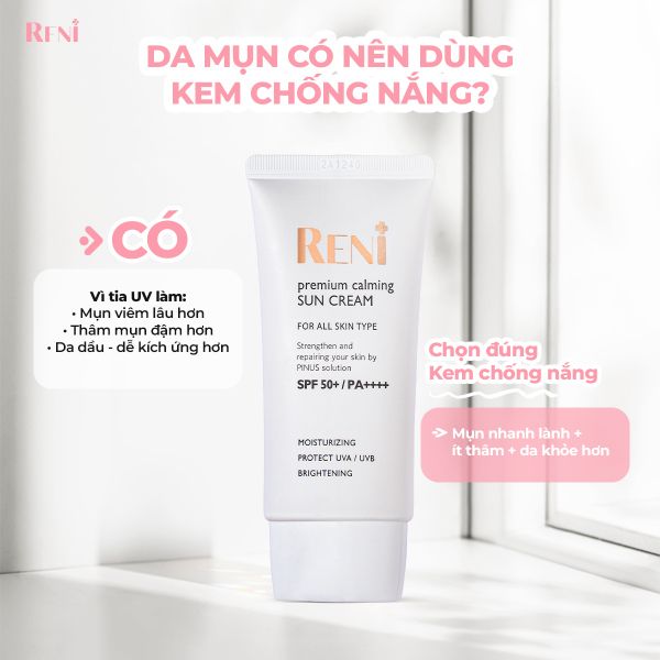 DA MỤN CÓ NÊN DÙNG KEM CHỐNG NẮNG?