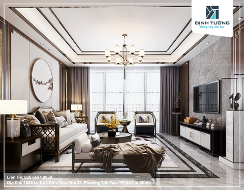 30+ Mẫu Trần Phòng Khách Đẹp, Đa Dạng Phong Cách Từ Đơn Giản Đến Sang Trọng