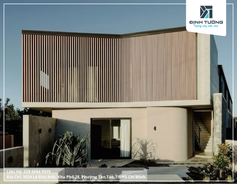 5 Kiểu Lam Che Nắng Sử Dụng Thanh Xi Măng Giả Gỗ Cực Đẹp Cho Mặt Tiền Hiện Đại