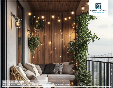 Ngất Ngây Với 20+ Mẫu Ban Công Thanh Xi Măng Giả Gỗ Sang Trọng