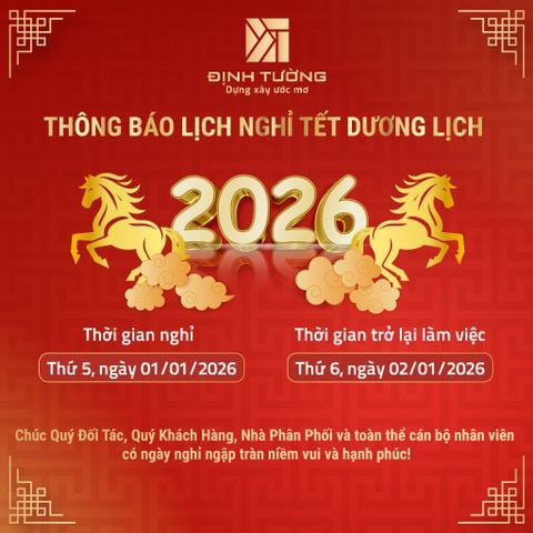 THÔNG BÁO NGHỈ TẾT DƯƠNG LỊCH 2026