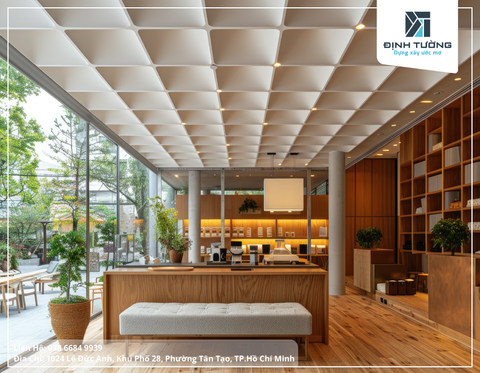 40+ Mẫu Trần Trang Trí Quán Cà Phê Đẹp Độc Đáo Thu Hút Khách