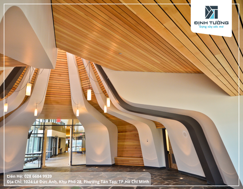 Các Loại Vật Liệu Làm Trần Giả Gỗ Đẹp & Bền - Giải Pháp Nâng Tầm Không Gian Sống