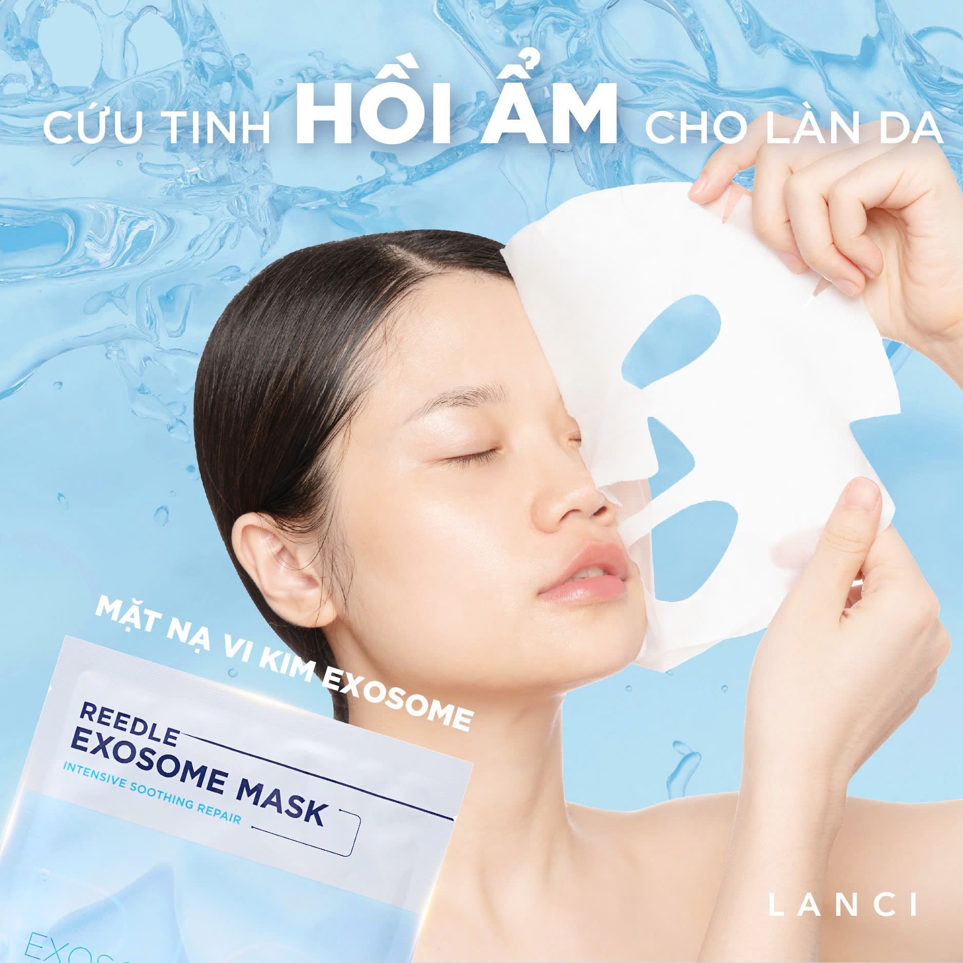 CHỈ 20 PHÚT CÙNG MẶT NẠ VI KIM EXOSOME - CẤP CỨU LÀN DA YẾU, KHÔ, BONG TRÓC