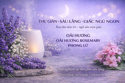 Mùi hương giúp ngủ ngon, thư giãn, dịu tâm trí