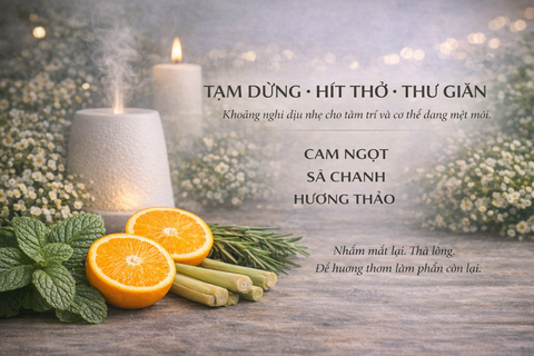 Mùi hương giúp thư giãn, dịu tâm trí, giảm mệt mỏi & áp lực tự nhiên | Aroma