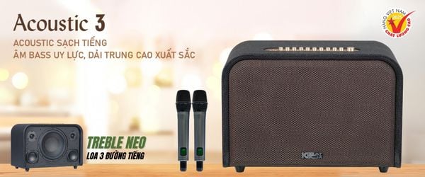 ACNOS ACOUSTIC 3 - ACOUSTIC SẠCH TIẾNG -  ÂM BASS UY LỰC, DẢI TRUNG CAO XUẤT SẮC
