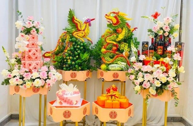 What does Western Vietnamese wedding dowry include?