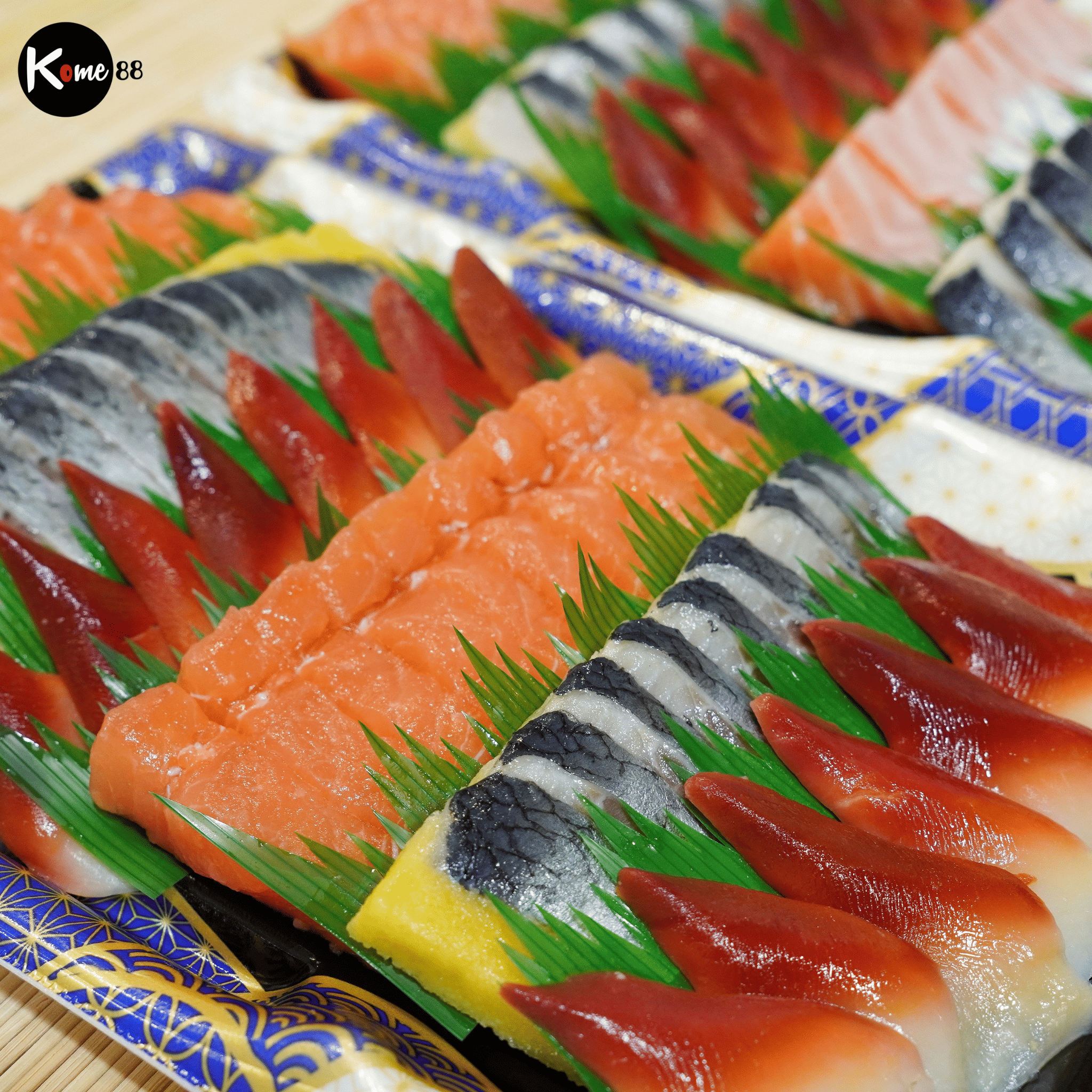 Trải nghiệm sashimi chuẩn vị Nhật với trọn bộ hải sản nhập khẩu tại Kome88