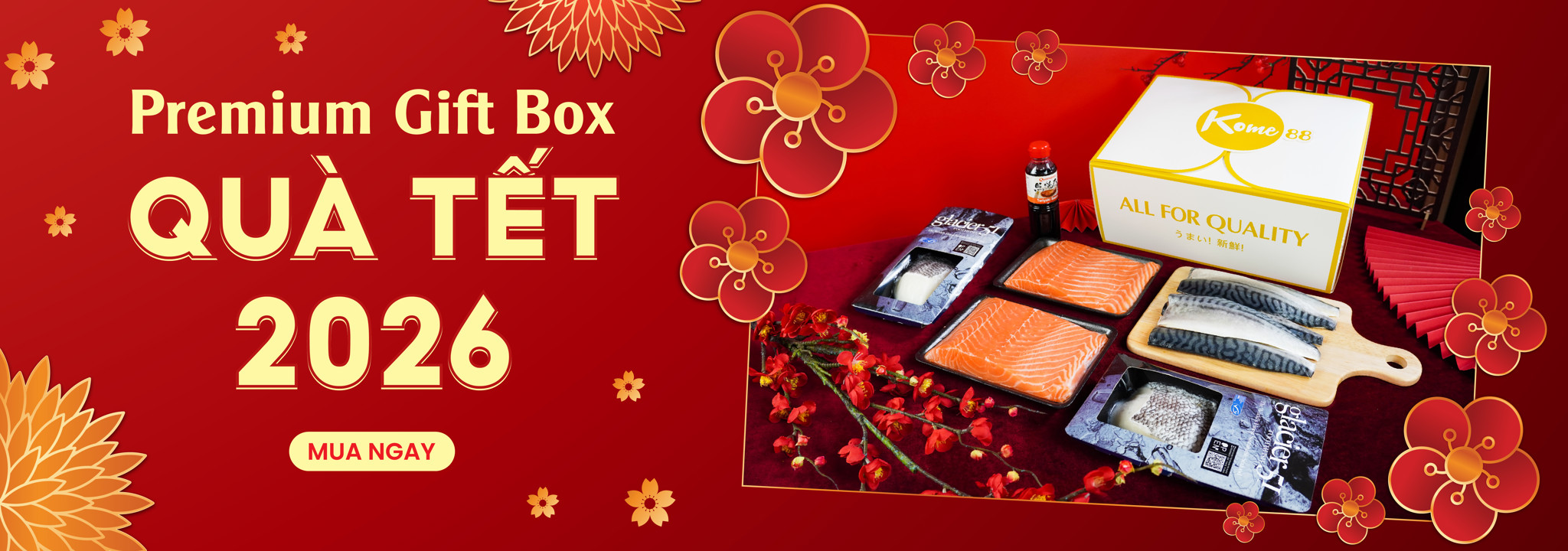 Quà Tết 2026 Kome88 Banner