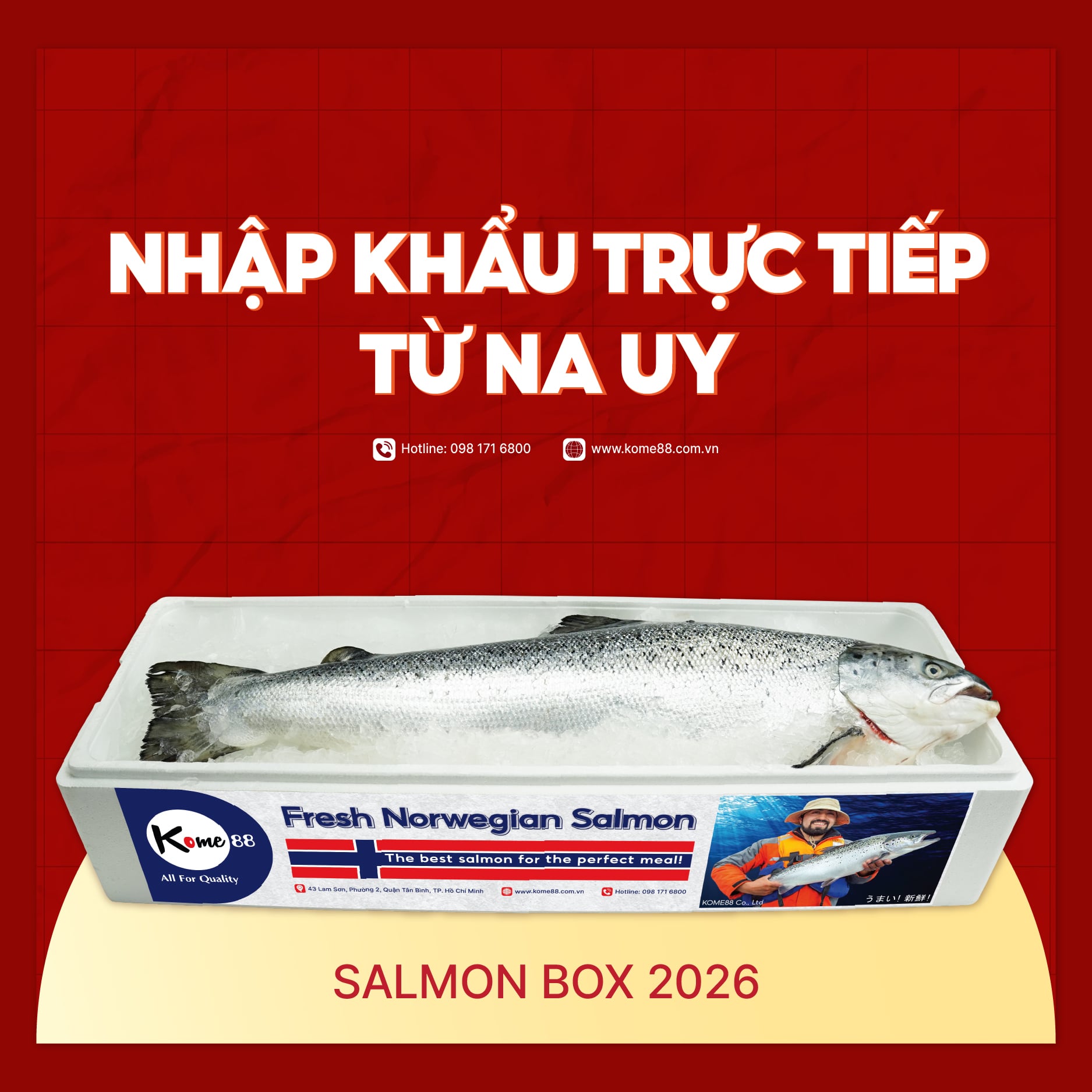 Cá Hồi Na Uy Nguyên Con - Salmon Box 2026