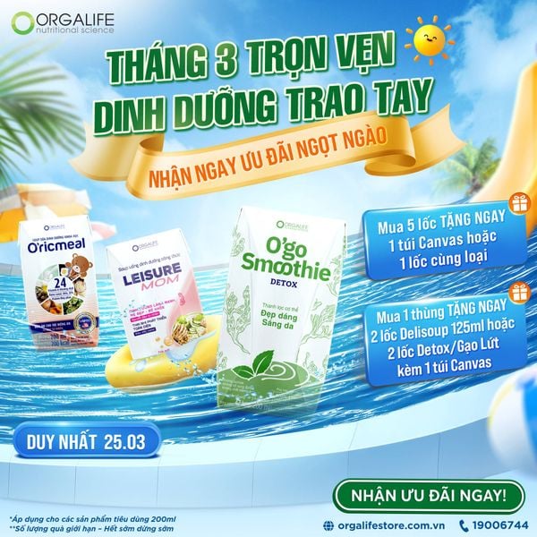 THÁNG 3 TRỌN VẸN: DINH DƯỠNG TRAO TAY – NHẬN NGAY ƯU ĐÃI NGỌT NGÀO