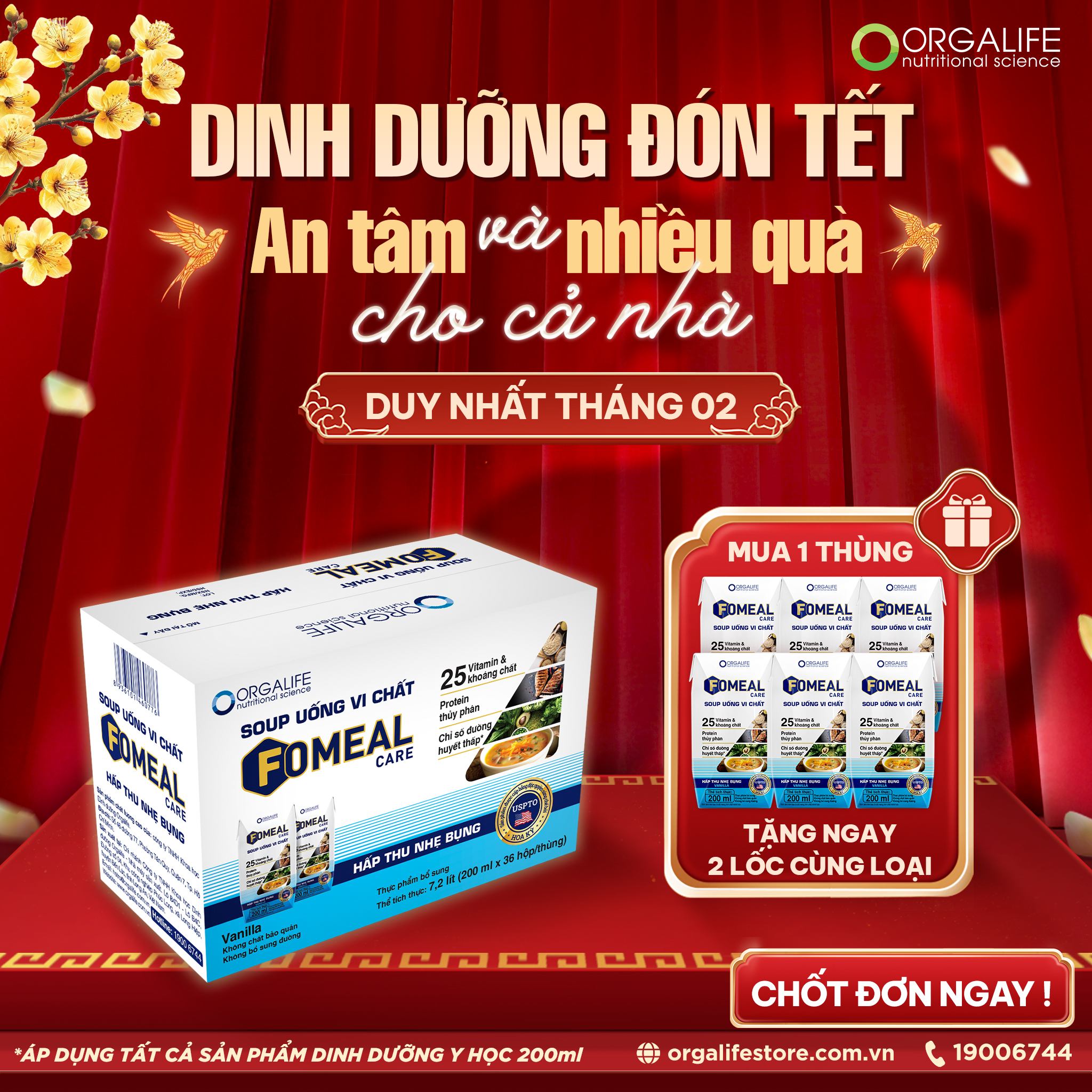 🎁 DINH DƯỠNG ĐÓN TẾT AN TÂM – THÊM QUÀ CHO CẢ NHÀ