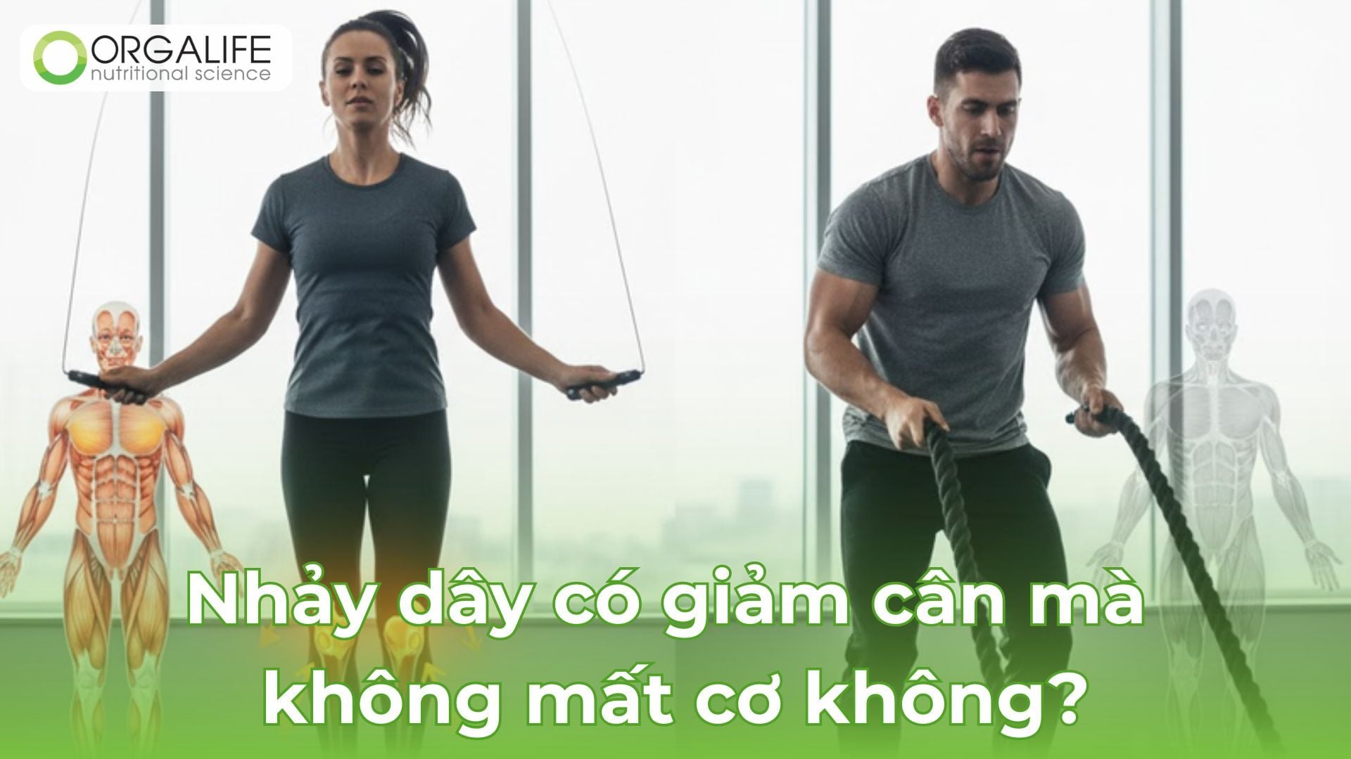 Nhảy dây có giảm cân mà không mất cơ không?