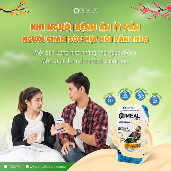 KHI NGƯỜI BỆNH ĂN ÍT DẦN, NGƯỜI CHĂM SÓC MỆT MỎI DẦN THEO…