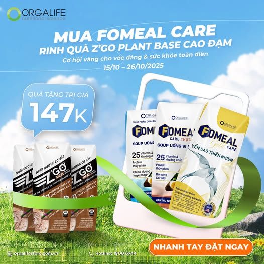 🎉 MUA FOMEAL CARE – RINH QUÀ Z’GO PLANT BASED CAO ĐẠM 🎉
