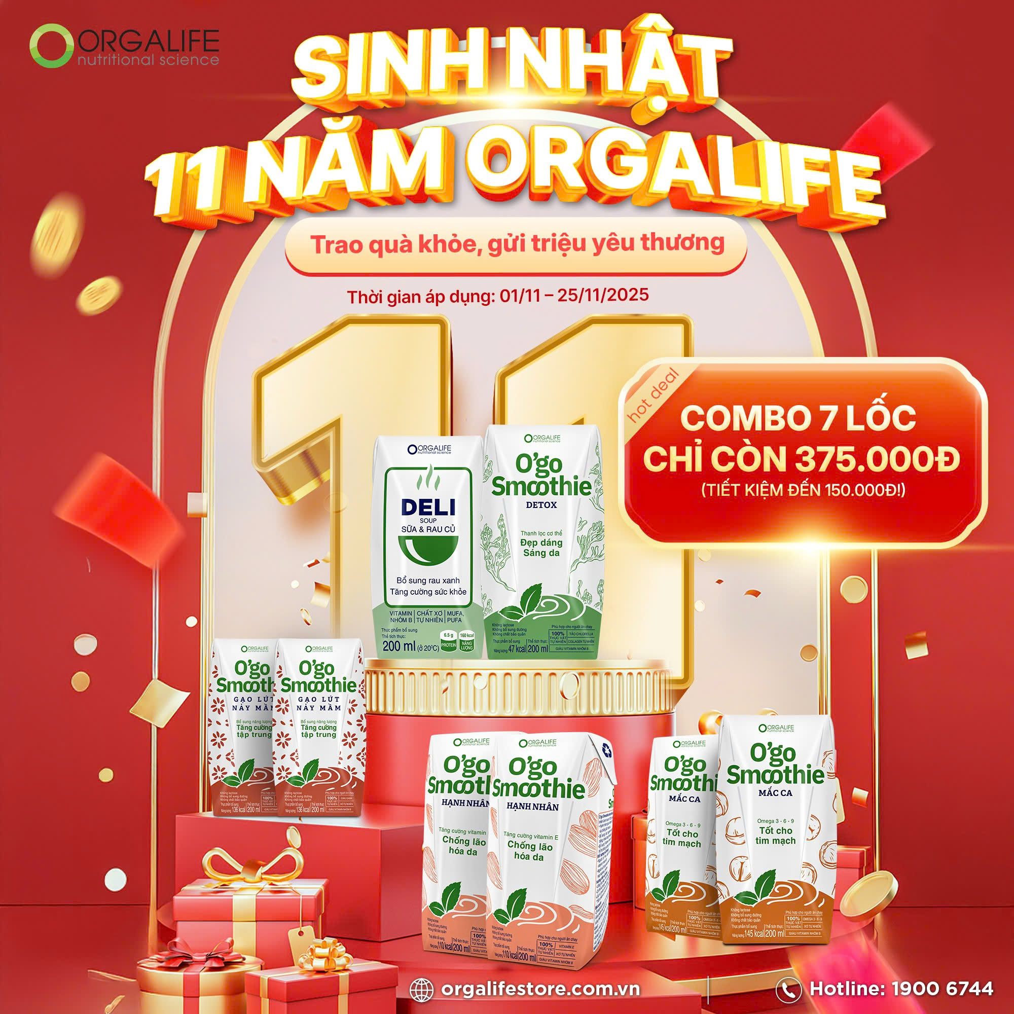 🎉 SINH NHẬT 11 NĂM ORGALIFE – TRAO QUÀ KHỎE, GỬI TRIỆU YÊU THƯƠNG! 🎁
