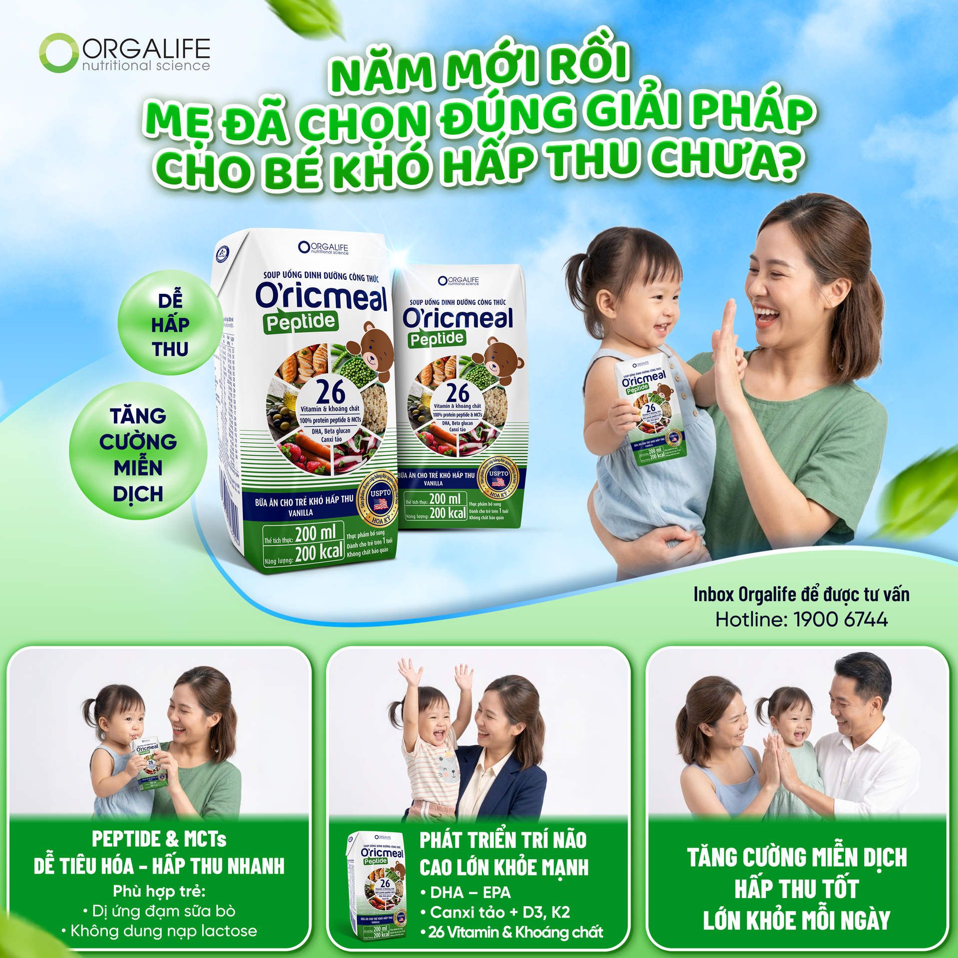 NĂM MỚI RỒI, MẸ ĐÃ CHỌN ĐÚNG GIẢI PHÁP CHO BÉ KHÓ HẤP THU CHƯA?